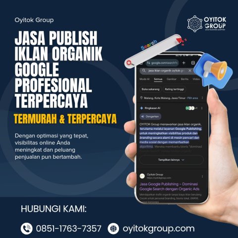 JASA PUBLISH IKLAN ORGANIK GOOGLE PROFESIONAL TERPERCAYA