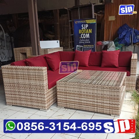 pengrajin sofa rotan sintetis eksklusif mewah untuk ruang tamu & ruang keluarga